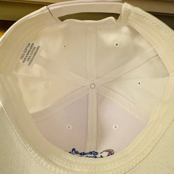 White Cotton Twill Baseball Golf Financial Adjustable Cap Hat NEW - Picture 5 of 6